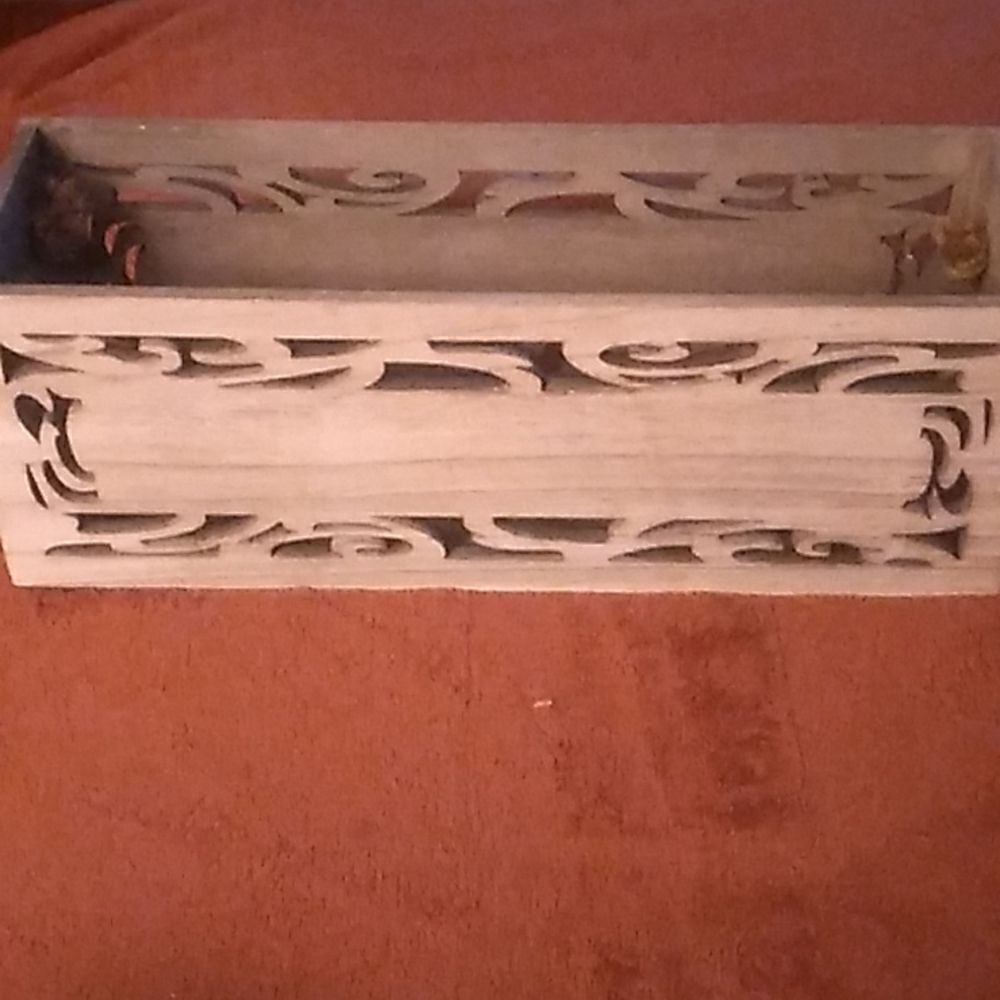 Wooden Box with Handles - Picture 3 of 6
